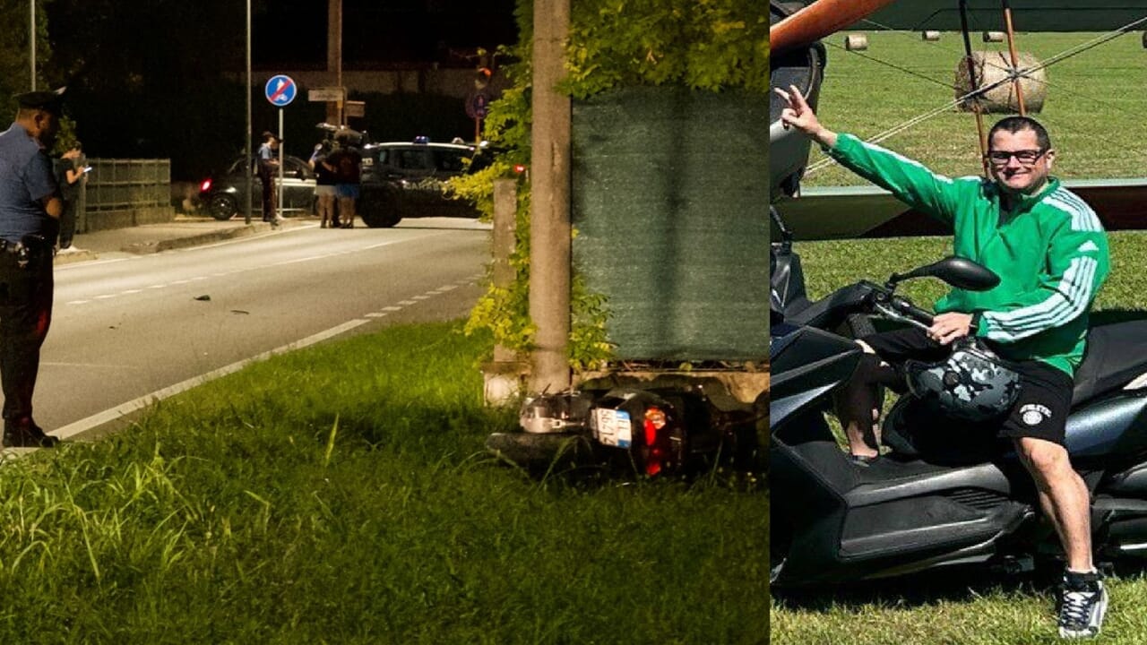 Perde il controllo dello scooter e si schianta contro un palo, muore operaio di 52 anni