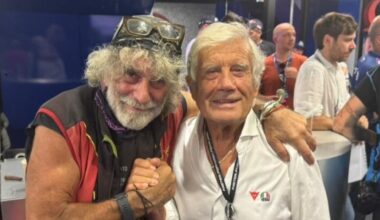 la foto con il grande Giacomo Agostini