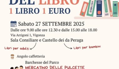 Mercatino del libro a Vigonza il 27 settembre 2025