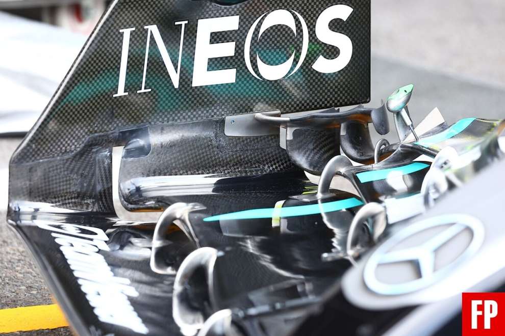 Mercedes ala anteriore GP Belgio