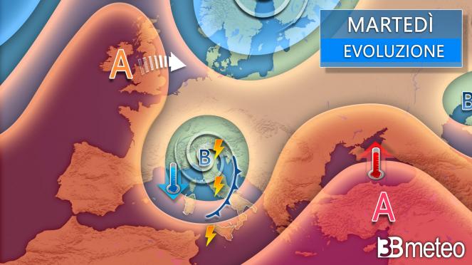 Meteo martedì