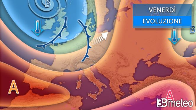 Meteo venerdì