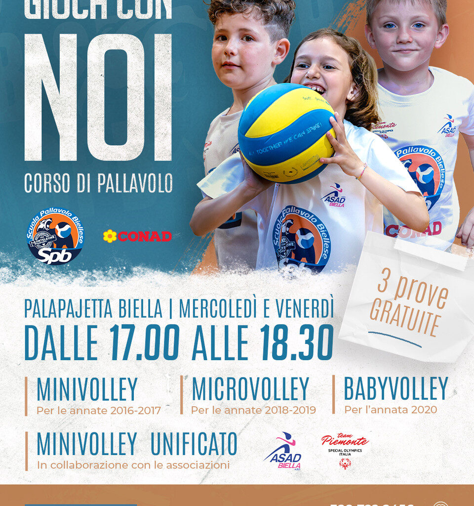 Open Day Minivolley di Scuola Pallavolo Biellese FOTO - Newsbiella.it