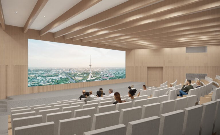 National Museum of Uzbekistan auditorium, Render by Atelier Brückner, Courtesy of Uzbekistan Art and Culture Development Foundation