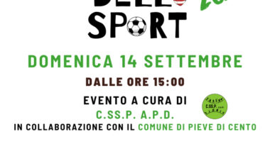 Festa dello Sport 2025 - Comune di Pieve di Cento (BO)