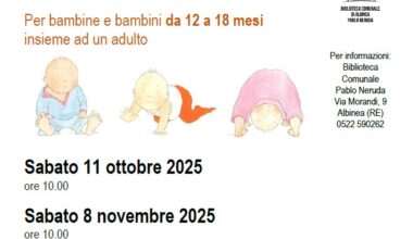 Riparte “Un tappeto di libri” con tre incontri dedicati a bimbe e bimbi dai 12 ai 18 mesi – Comune di Albinea