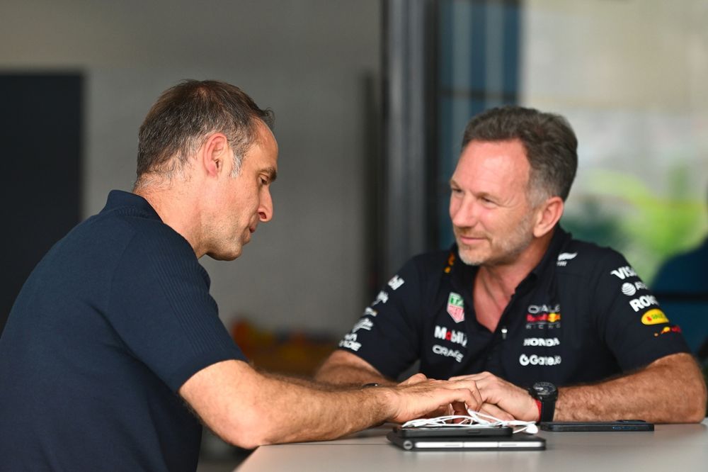 Oliver Mintzlaff, Managing director Red Bull GmbH, Christian Horner, Team Principal, Red Bull Racing