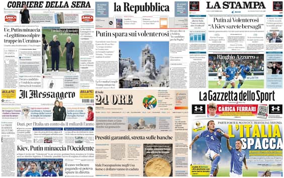 Le prime pagine dei quotidiani di oggi 6 settembre: la rassegna stampa - Sky TG24