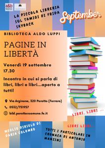 alla Luppi riprendono gli incontri del gruppo di lettura