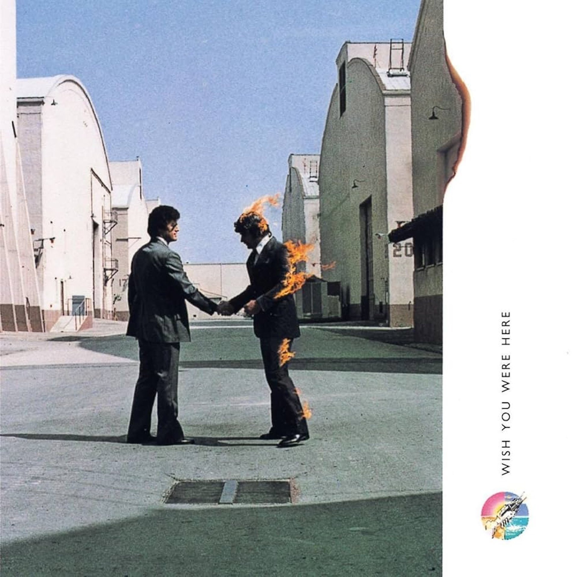 Pink Floyd, Wish You Were Here, 1975, copertina