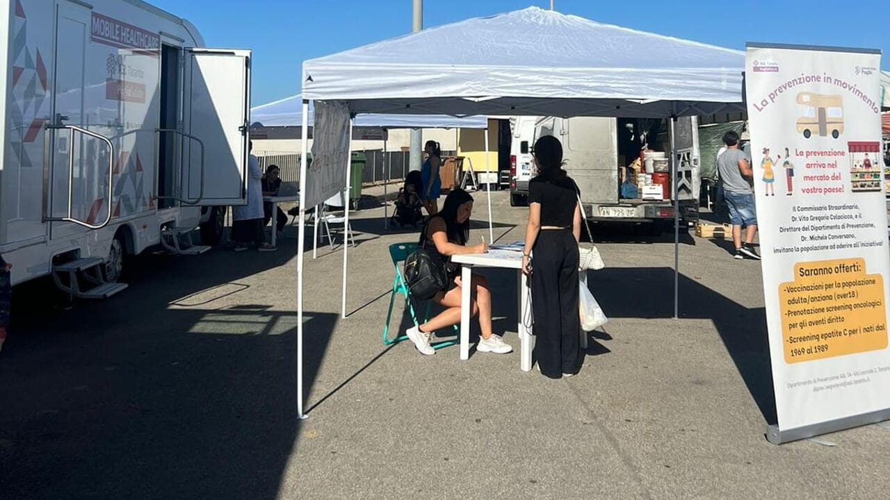 il camper ASL torna nei mercati della provincia di Taranto