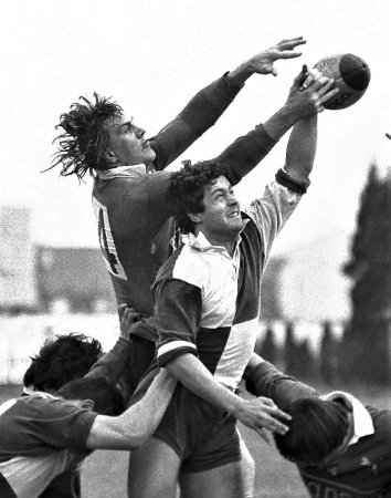 Andrea Rinaldo, rugby, anni Settanta, per gentile concessione Petrarca Rugby