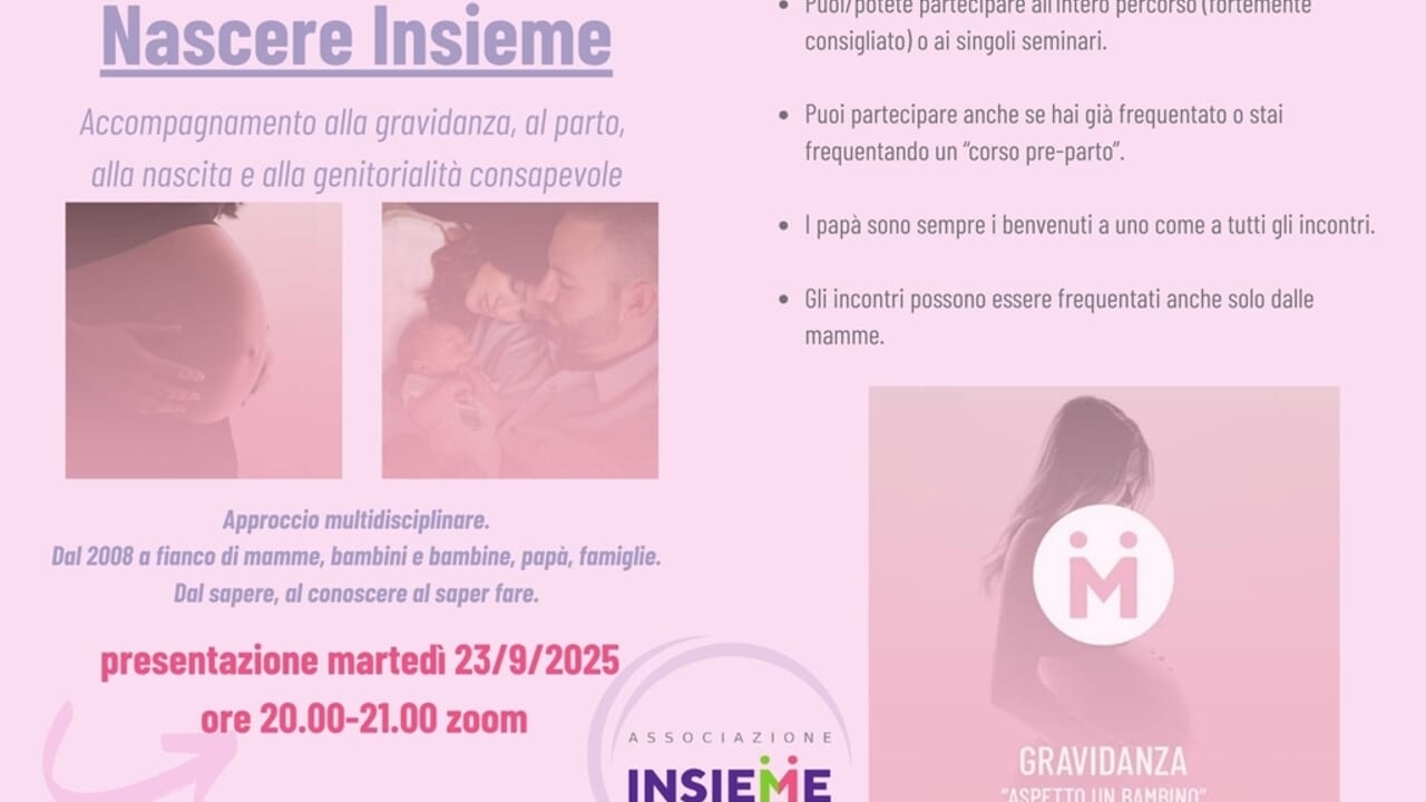 "Sai cosa alimenta la paura del parto?" Incontro gratuito su iscrizione il 23 settembre 2025