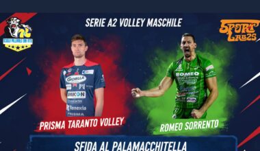 Taranto e Sorrento in campo al PalaMacchitella