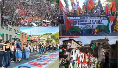 Sciopero generale e manifestazione oggi 22 settembre per Gaza, la diretta