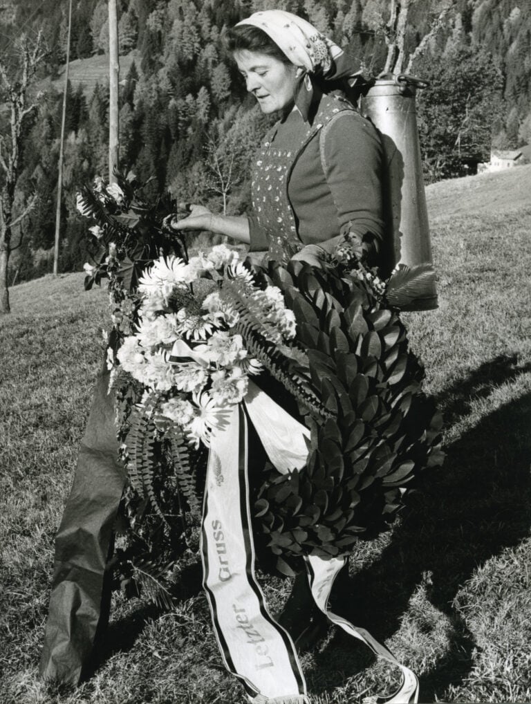 Flavio Faganello, Maria Rosa Pallaoro, Palù del Fersina, Valle dei Mòcheni, 1968, Trento, Archivio fotografico storico provinciale