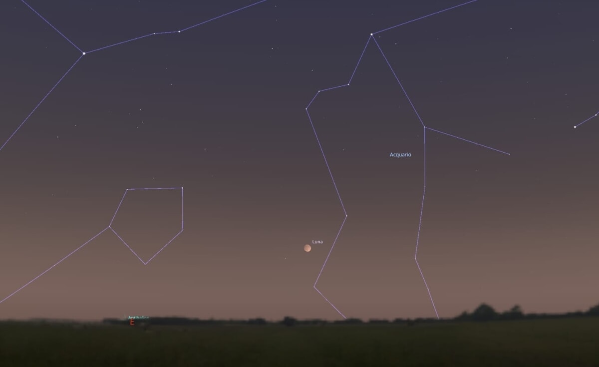 Simulazione del cielo del 7 settembre con Stellarium