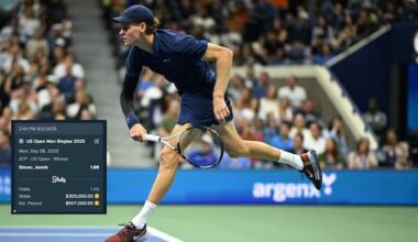 US Open 2025, Drake scommette 300mila dollari sulla vittoria di Sinner