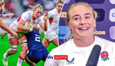 Alex Matthews reagisce a essere selezionato come Coppa del Mondo di rugby femminile.