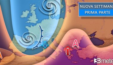Tendenza meteo inizio prossima settimana