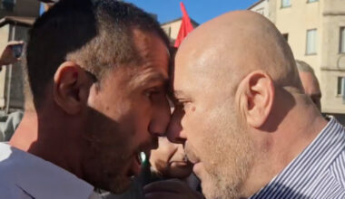 Bandecchi contestato nella sua Terni, saltano i nervi dopo le frasi su Gaza: cosa è successo prima del testa a testa col manifestante Pro Pal - Il video