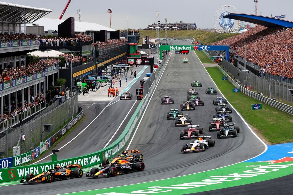 La partenza del GP d'Olanda