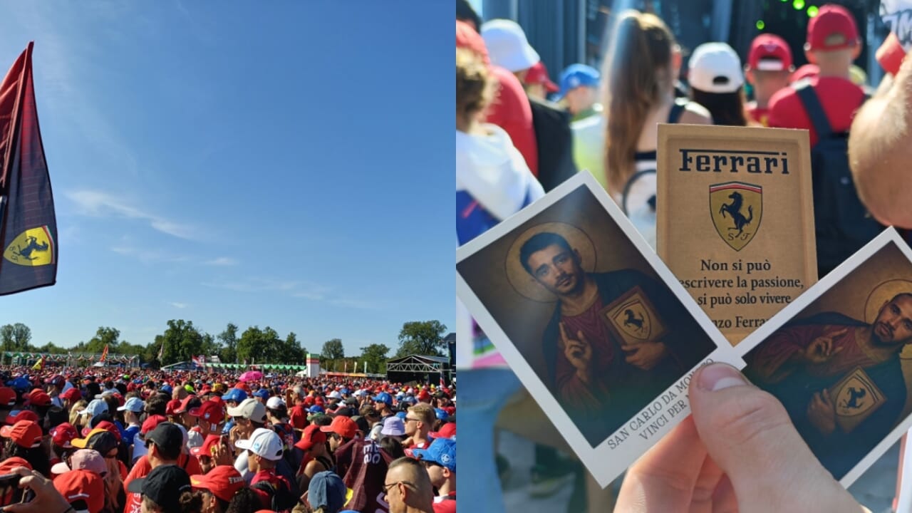 "Domani proveremo a vincere". A Monza è febbre Ferrari con santini e striscioni