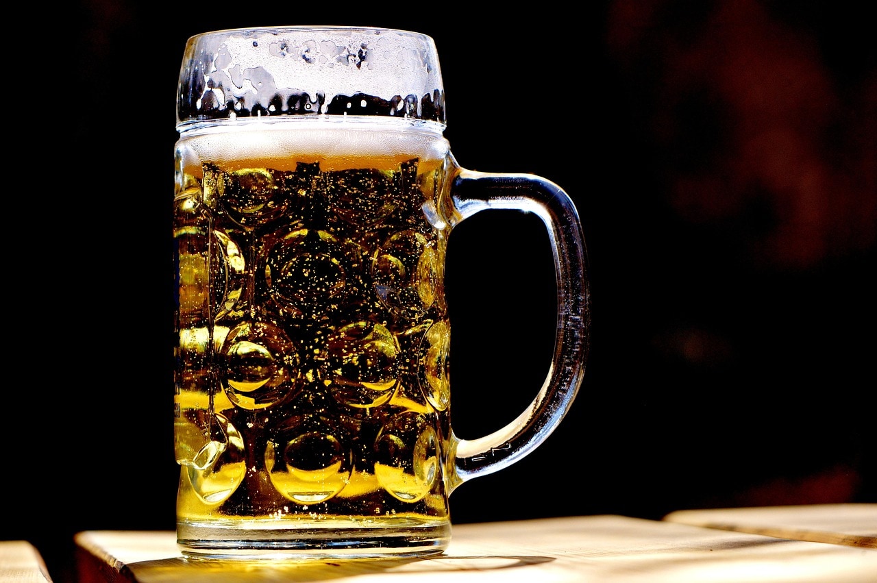 Una caraffa di ottima Löwenbräu.