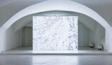 View of James Richards, Fevers, Grazer Kunstverein, 2025. Courtesy of the artist_ Galerie Isabella Bortolozzi, Berlin_ Sylvia Kouvali, PiraeusLondon_ and Grazer Kunstverein. Photo kunst-dokumentation.com.  (1200x800)