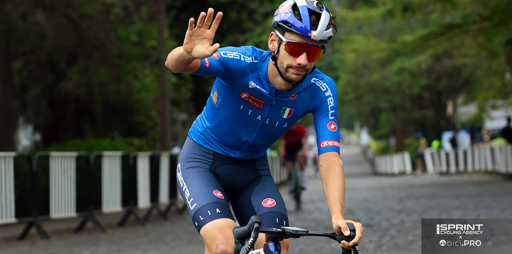 Campionati del mondo, Kigali 2025, Matteo Sobrero in allenamento sul percorso