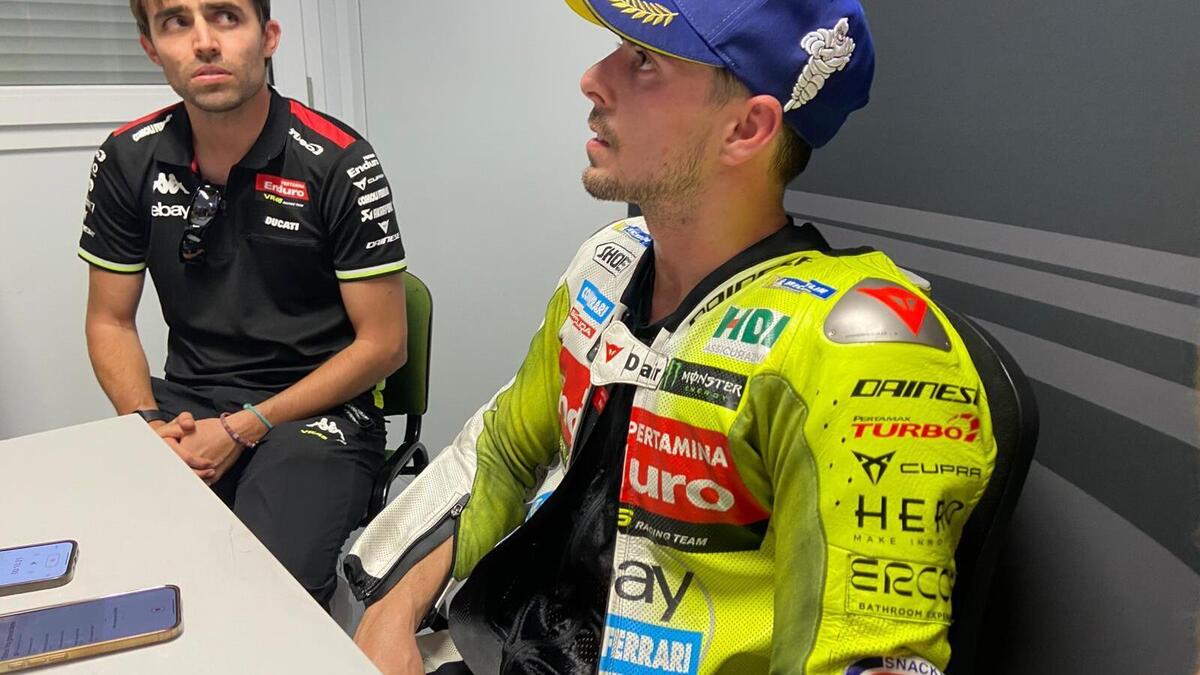 Di Giannantonio: "Domani non mi interessa il risultato. Avere Franco Morbidelli dietro mi ha messo pressione" - MotoGP