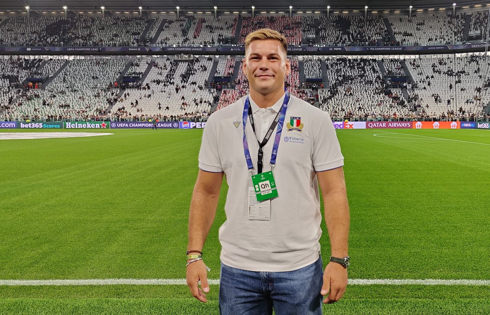 Manuel Zuliani ospite della Juventus nell'esordio in Champions League