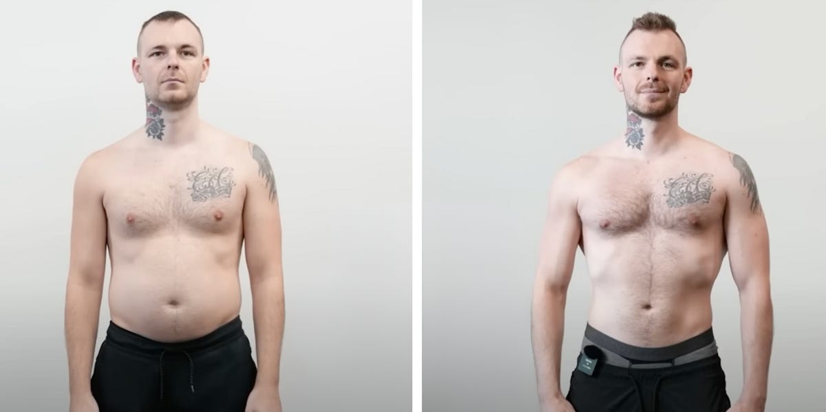 100 giorni di workout con manubri, che trasformazione