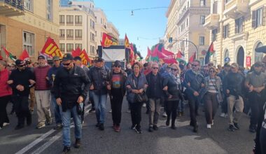 Roma manifestazione e sciopero per la Flotilla