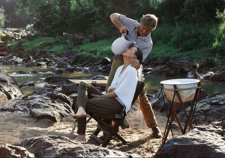 robert redford meryl streep la mia africa
