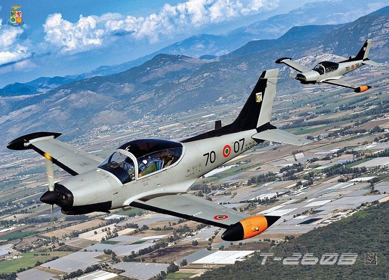 Velivolo T-260B del 70° Stormo di Latina