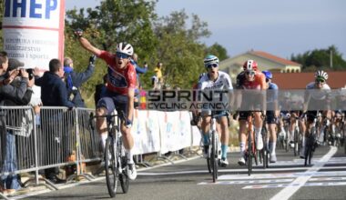 CRO RACE. IL VENTO ACCORCIA LA SECONDA TAPPA, MAGNIER VINCE LO SPRINT IN PENDENZA SU ZAMBANINI. VIDEO