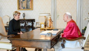 Il Papa riceve in udienza la presidente della Confederazione Elvetica