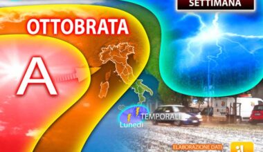 l'Anticiclone porta bel tempo e clima mite in tutta Italia