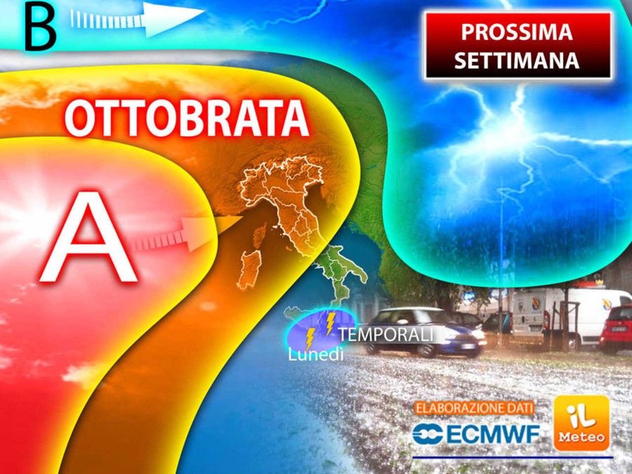 l'Anticiclone porta bel tempo e clima mite in tutta Italia