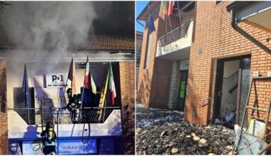 Incendio a Montepulciano, Casa del Popolo e sede del Pd pesantemente danneggiate