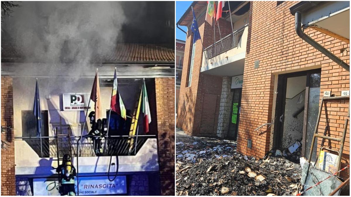 Incendio a Montepulciano, Casa del Popolo e sede del Pd pesantemente danneggiate