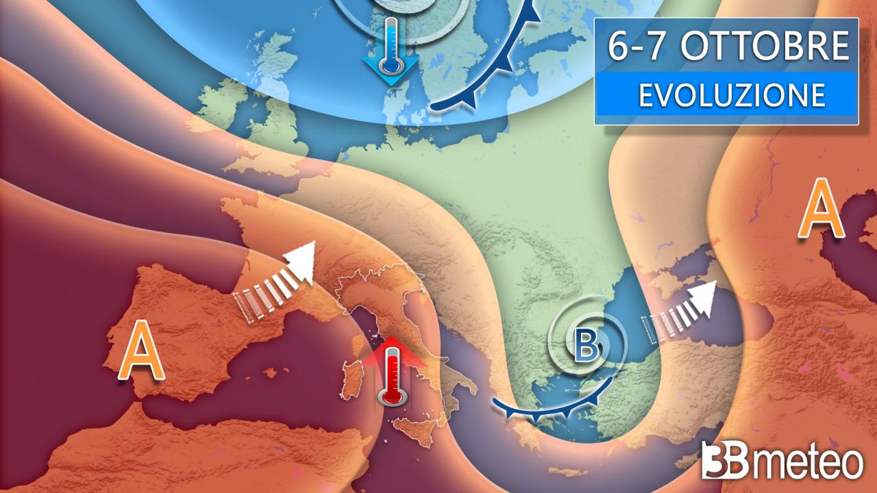 Meteo Italia . Avvio di settimana con più sole e meno piogge, poi incognita nuovo vortice mediterraneo « 3B Meteo