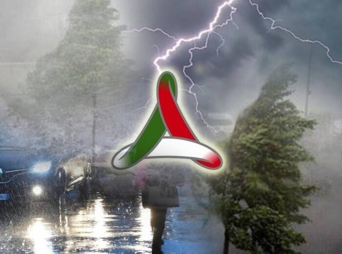 in arrivo Venti molto forti e Temporali con Grandine