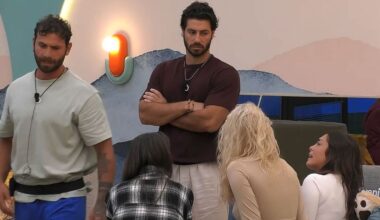 Grazia Kendi e Domenico D'Alterio discutono al Grande Fratello