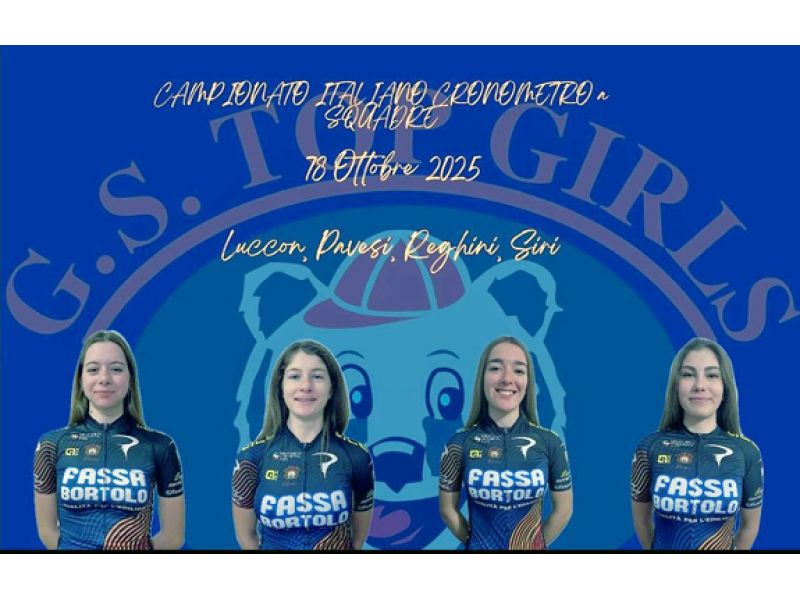 TRICOLORI CRONOSQUADRE. ORO ALLA TOP GIRLS FASSA BORTOLO: BATTUTE BEPINK E ISOLMANT