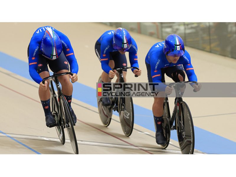 MONDIALI PISTA. WIEBES E TEAM SPRINT, EN PLEIN DEI PAESI BASSI. CRESCE L'ITALIA DELLA VELOCITA' MASCHILE