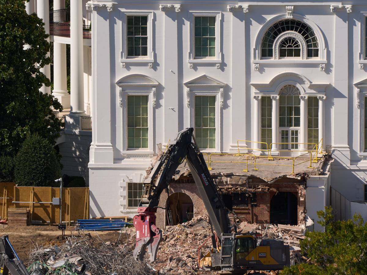 "L'Ala Est della Casa Bianca non esiste più"