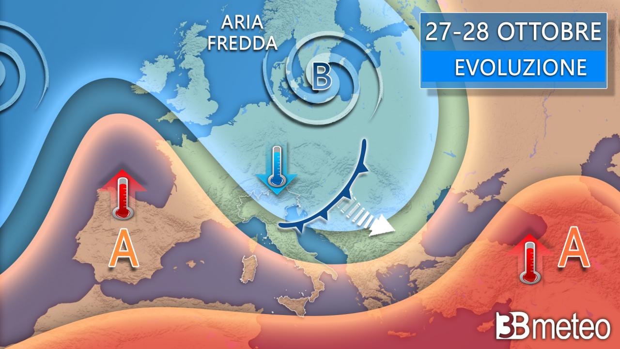 Prossima settimana con scenari di maltempo su Halloween e Ognissanti. Ecco cosa dicono i modelli « 3B Meteo