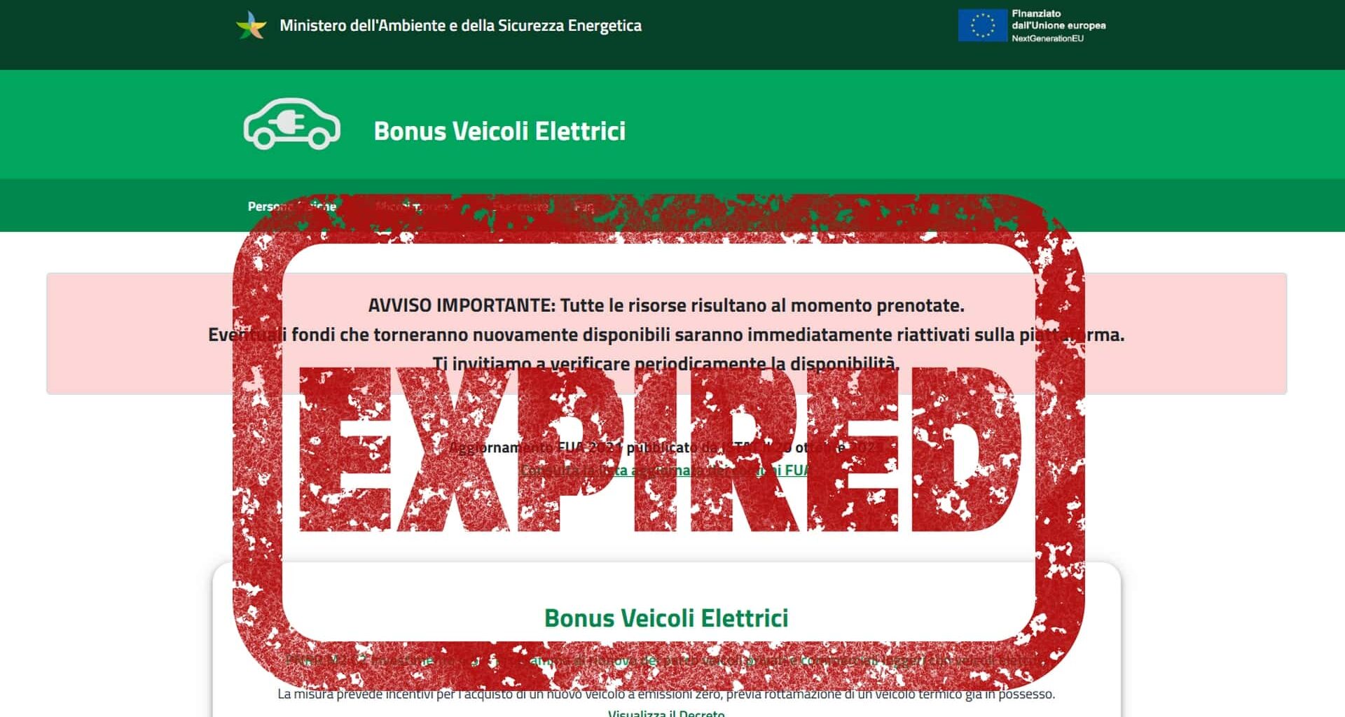 Gli incentivi auto sono finiti. Almeno per ora